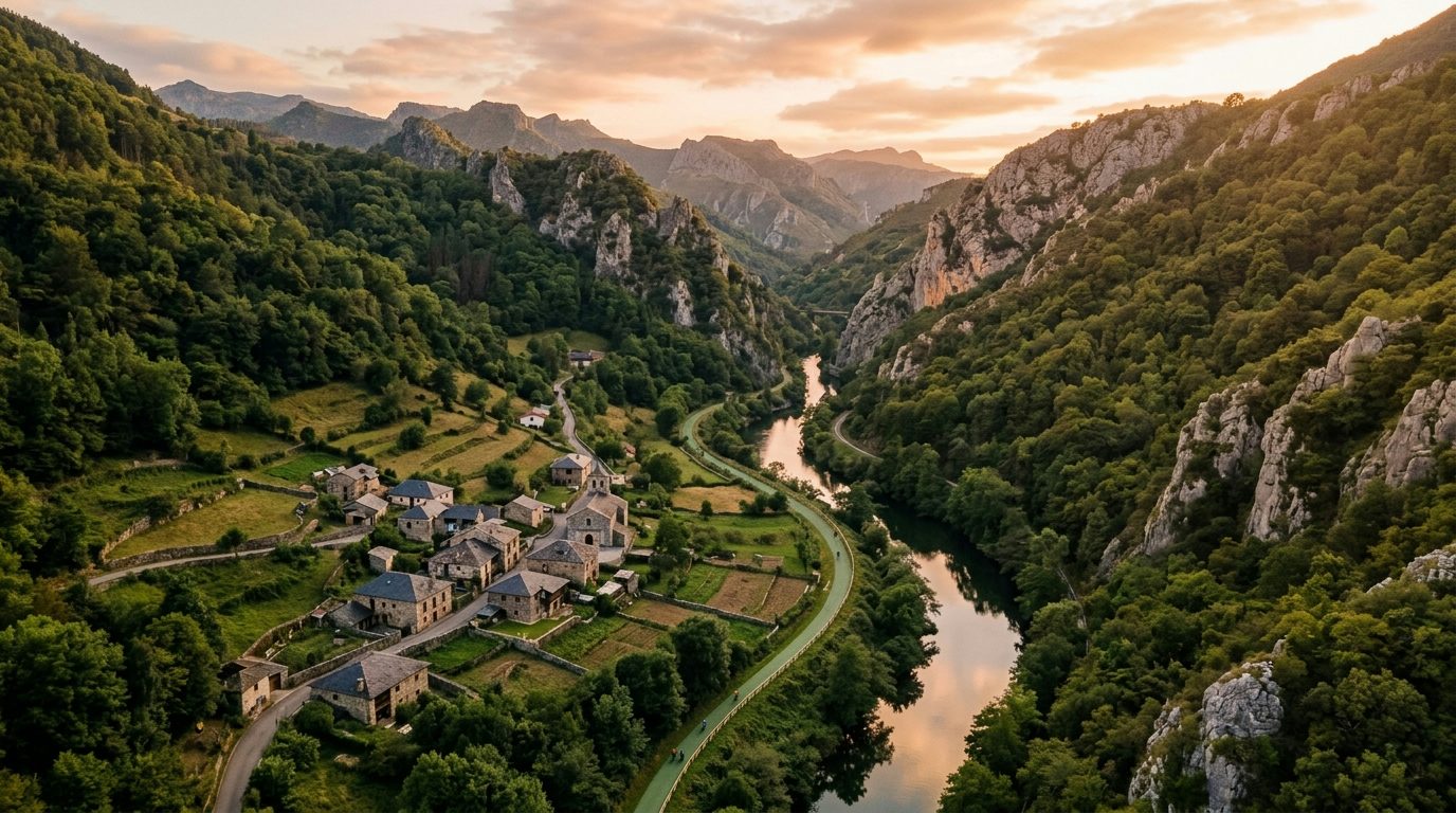 Valle del Trubia en Proaza, uno de los mejores territorios oseros de Europa